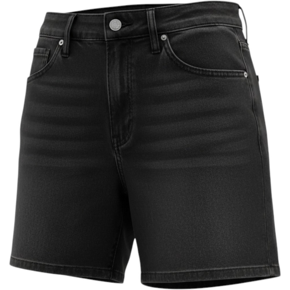 Vervet Womens Black High Waisted Denim Shorts VT935 Size M